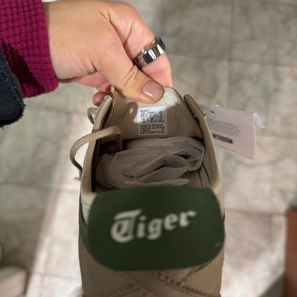 Onitsuka Tiger by Asics Women’s Tan and Green Sneakers - Picture 5 of 5